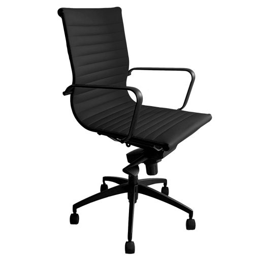 Eames Replica Medium Back Executive Chair in all black