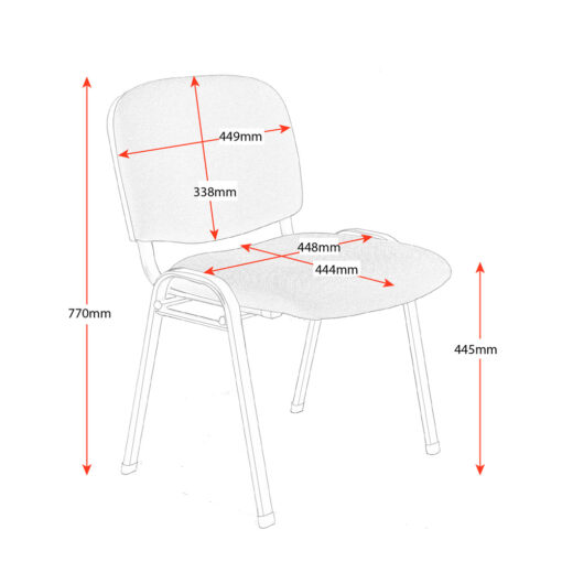 Nova Chair Line Drawing