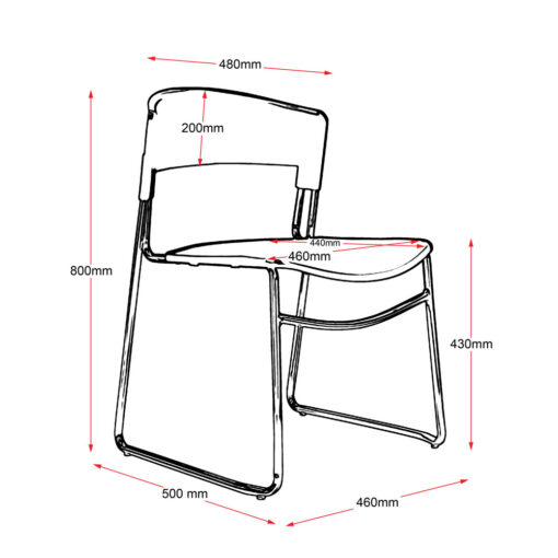 Zola Chair Line Drawing