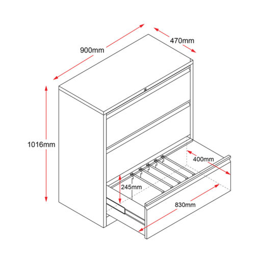 Lateral Filing Drawer Dimensions