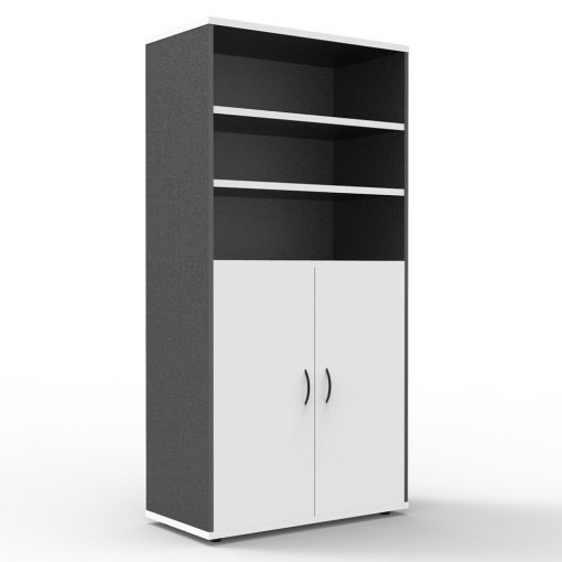 Rapid Worker Lockable Wall Unit Natural White and grey