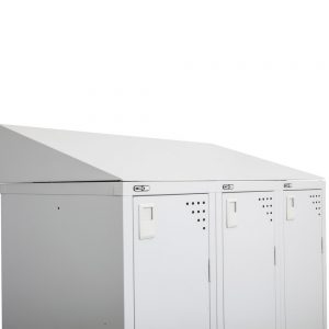 SLOPING TOP FOR BANK OF 3 LOCKERS