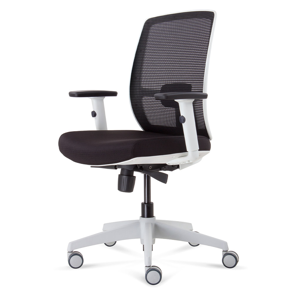 Luminous Mesh Office Chair Epic, White Ergonomic Office Chair Australia
