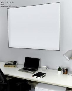 Slimline Black Frame Porcelain Whiteboard