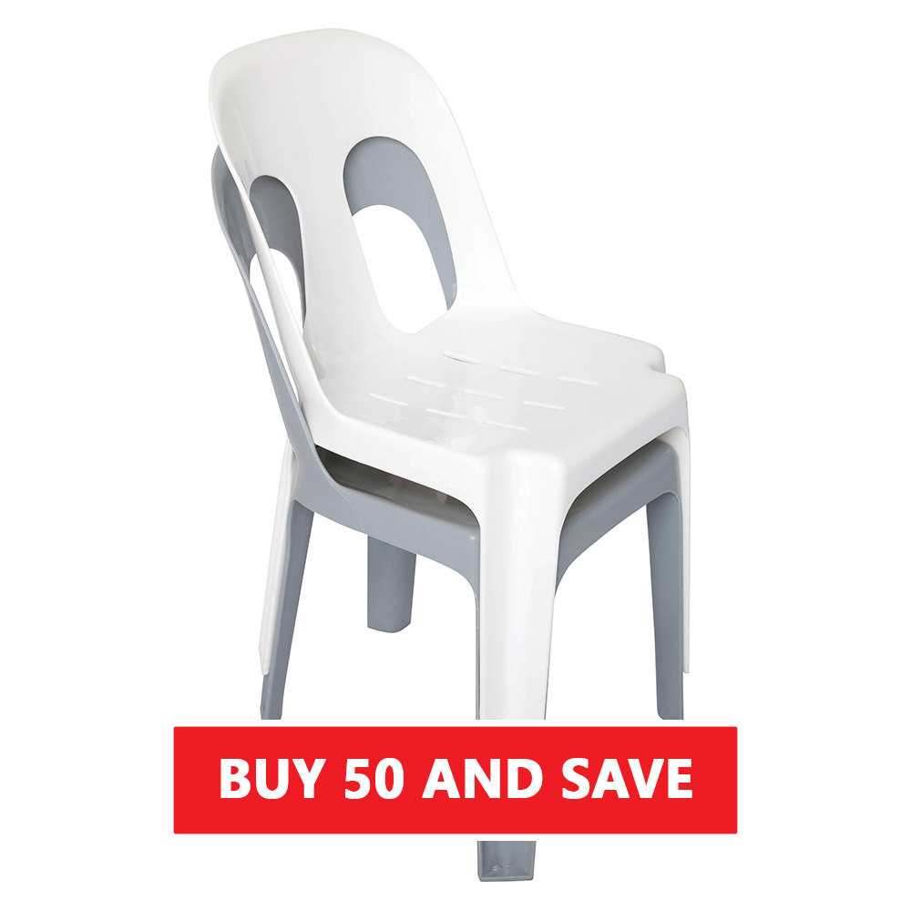 50 pipee stackable chairs