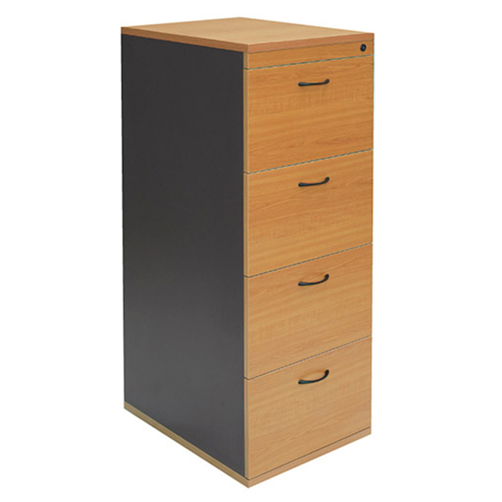Epic Worker 4 Drawer Filing Cabinet Beech