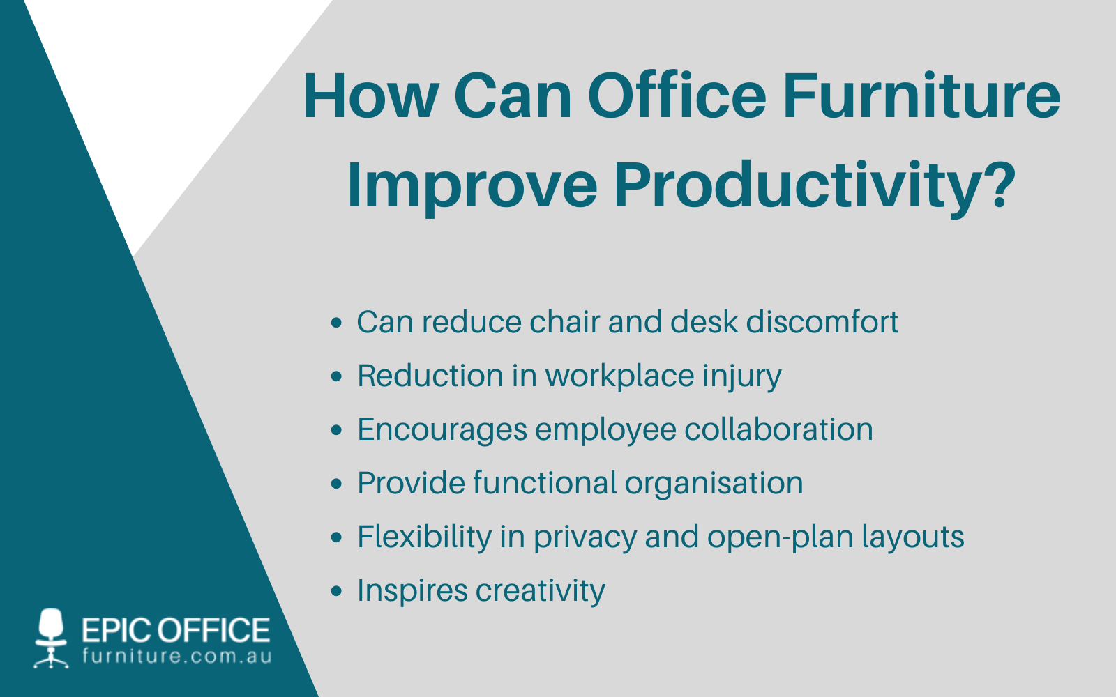 How Office Furniture Affects Workplace Productivity