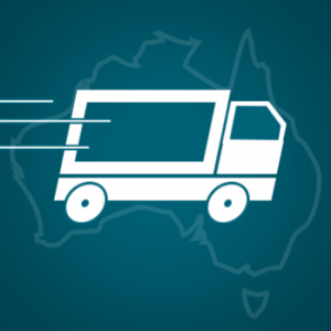 Shipping truck over Australia