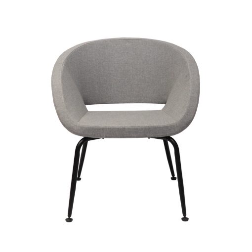 Opal visitor chair light grey front view