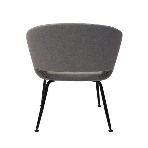 Opal visitor chair light grey back view