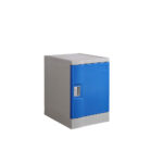 Steelco ABS Plastic Locker Quarter Height Blue