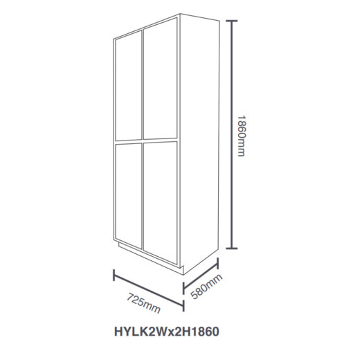 Steelco Hybrid Education Locker Dimensions 2H 2W
