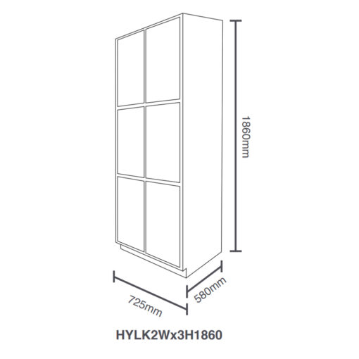 Steelco Hybrid Education Locker Dimensions 3H 2W