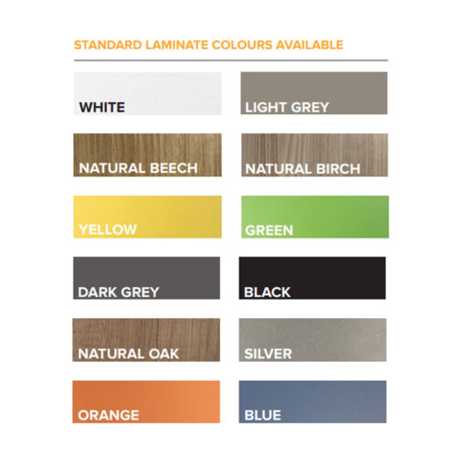 Steelco Hybrid Locker Range Colour Chart