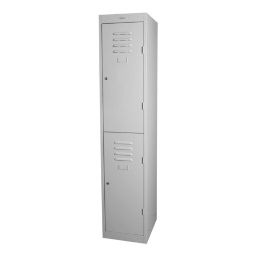 Steelco 2 door steel locker light grey