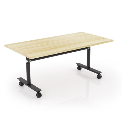 Ascend Tech Adjust Flip Table in Natural Oak