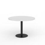 Ekosystem Pedestal Meeting Table White