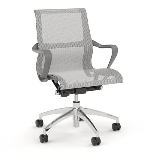 Scroll Meeting Chair Grey