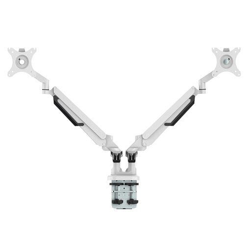 Slingshot Dual Monitor Arms White