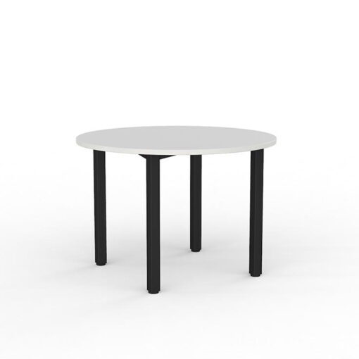 Axis Round Meeting Table White Black