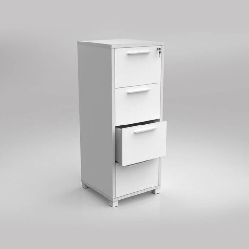Axis Filing Cabinet 4 drawer open