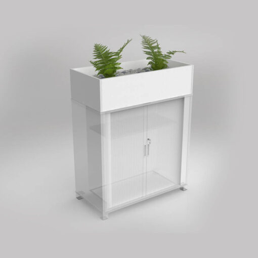 Axis planter box on tambour, tall