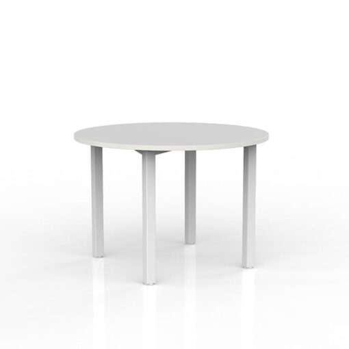 Axis Round Meeting Table White White