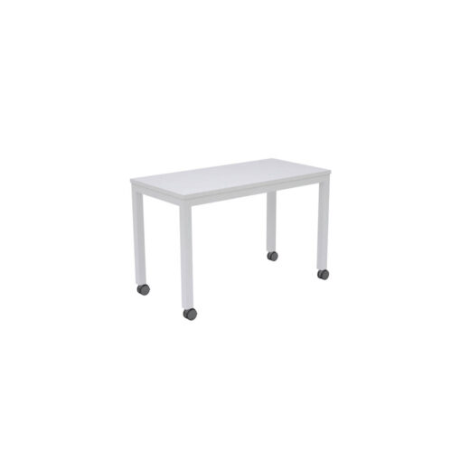 Axis Mobile Meeting Table all white