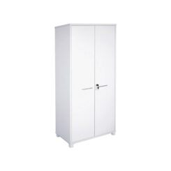 Axis tall melamine white cupboard