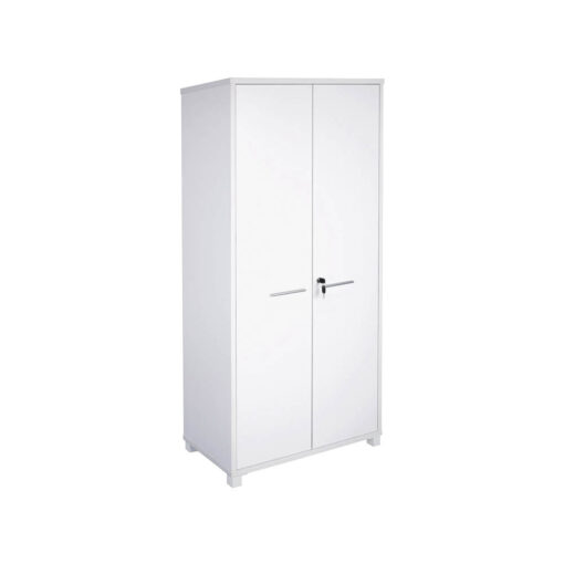 Axis tall melamine white cupboard