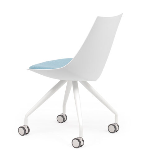 Luna Chair Castors White
