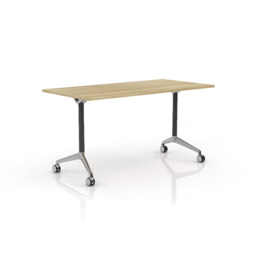 Modulus Meeting Table with Castors and oak top