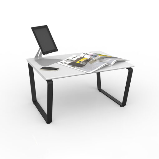 Motion Office Coffee Table White with Devices