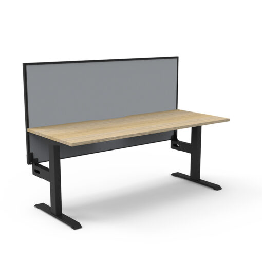 Boost Static straight desk with screen
