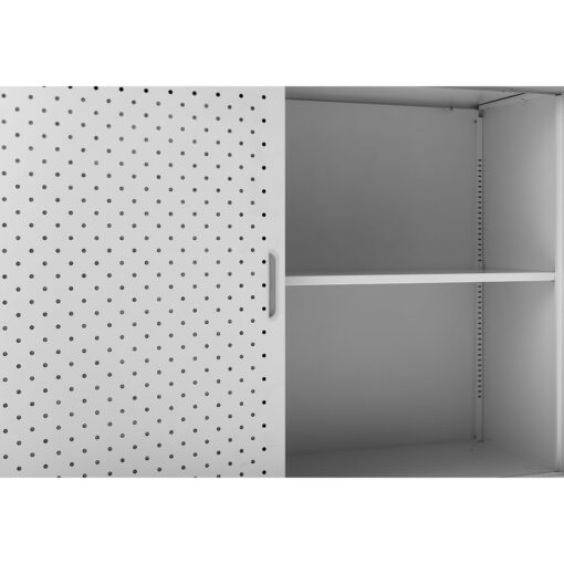 GO Perforated Door Cupboard in white closeup