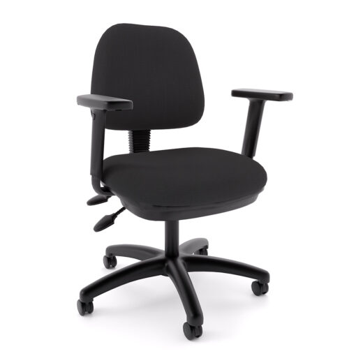 Evo chair black with arms