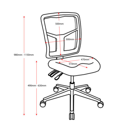 Mirae Chair Line Drawing