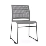 Stax Grey Chair No Arms