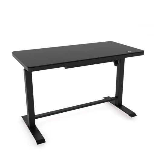 Luxe Glass Standing Desk Black