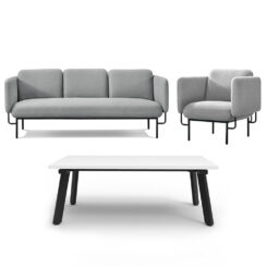 Style Lounge Package with 3 seater single seater and a coffee table