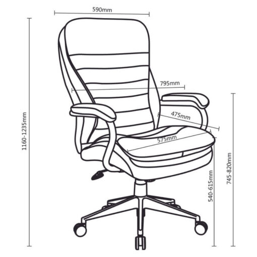 Titan Office Chair Dimensions
