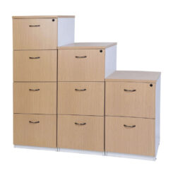 Logan Filing Cabinets in Oak and White