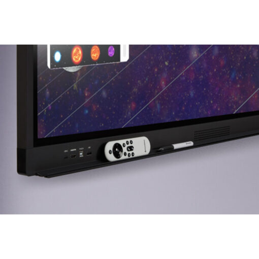 Promethean LX Interactive Panel closeup with remote