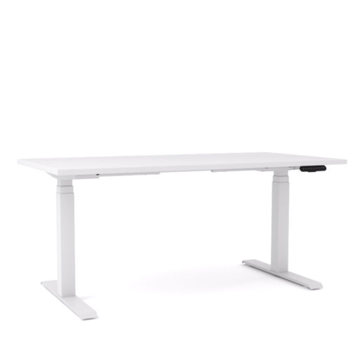 AgileMotion Electric Standing Desk white top White Frame
