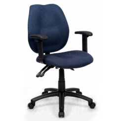 Sabina Task Chair Blue with Arms