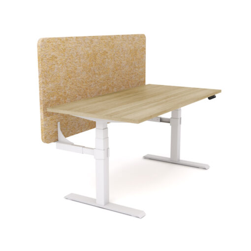 AgileMotion Electric Height Adjustable Desk with Acoustic Screen