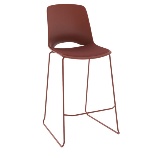 Vista Rise Stool with Seatpad Red