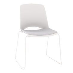 Vista Glide Chair with Seatpad White