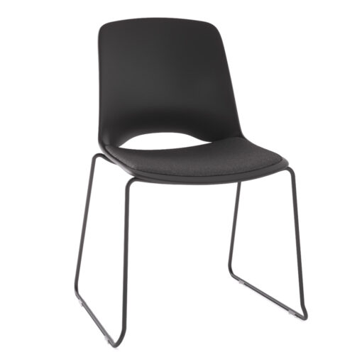 Vista Glide Chair with Seatpad Black
