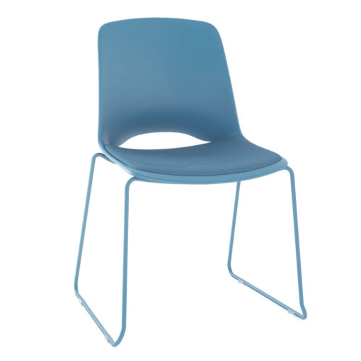 Vista Glide Chair with Seatpad Blue